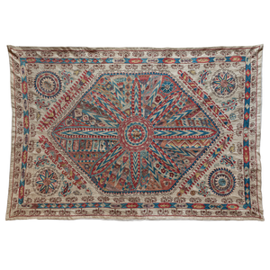 Rectangular silk Suzani hanging, Uzbekistan circa 2020