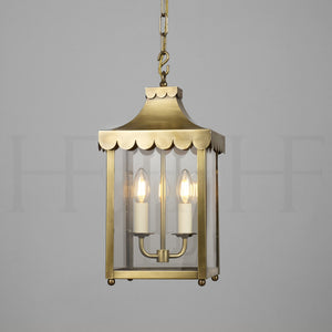 Scallop Edge Hanging Lantern