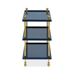 Tiered Drinks Table (Marine Blue)