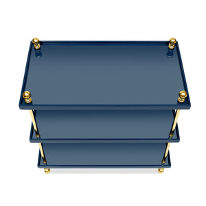 Tiered Drinks Table (Marine Blue)
