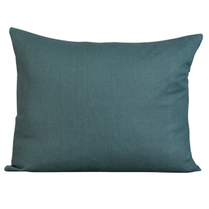 Rectangular vintage woven cotton Guatemalan indigo cushion