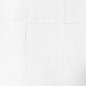 Drawn Thread - Hemstitch Check | VOL - Ivory White