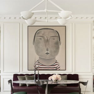 Elena Flush Mount - White Plaster