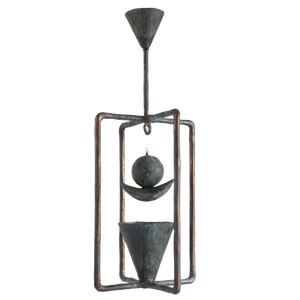 Luna Chandelier - Bronze Verdigris