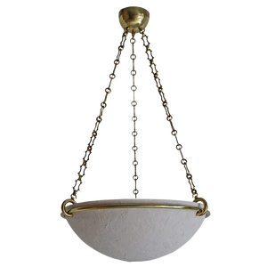 Milan Pendant - White/Brass