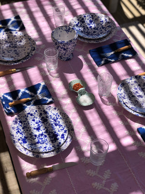 White Splatter Dessert Plate