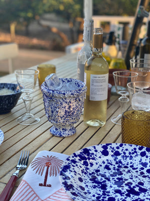 White Splatter Dinner Plate