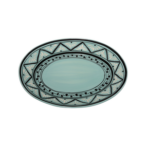 Gigi Aqua Oval Platter