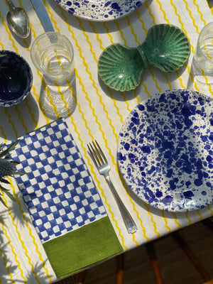 Yellow Squiggle Tablecloth