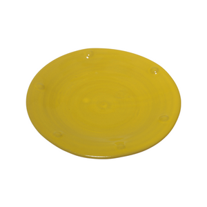 Yellow Dot Dessert Plate