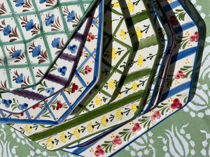 Chita Green and Yellow Platter Small