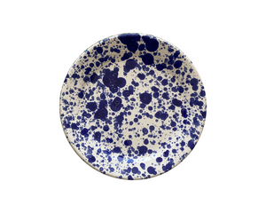 White Splatter Dessert Plate