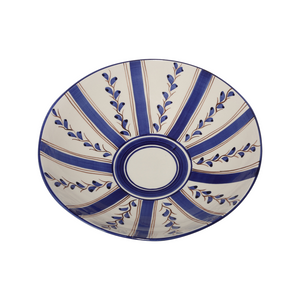 Blue Stripe Serving Bowl