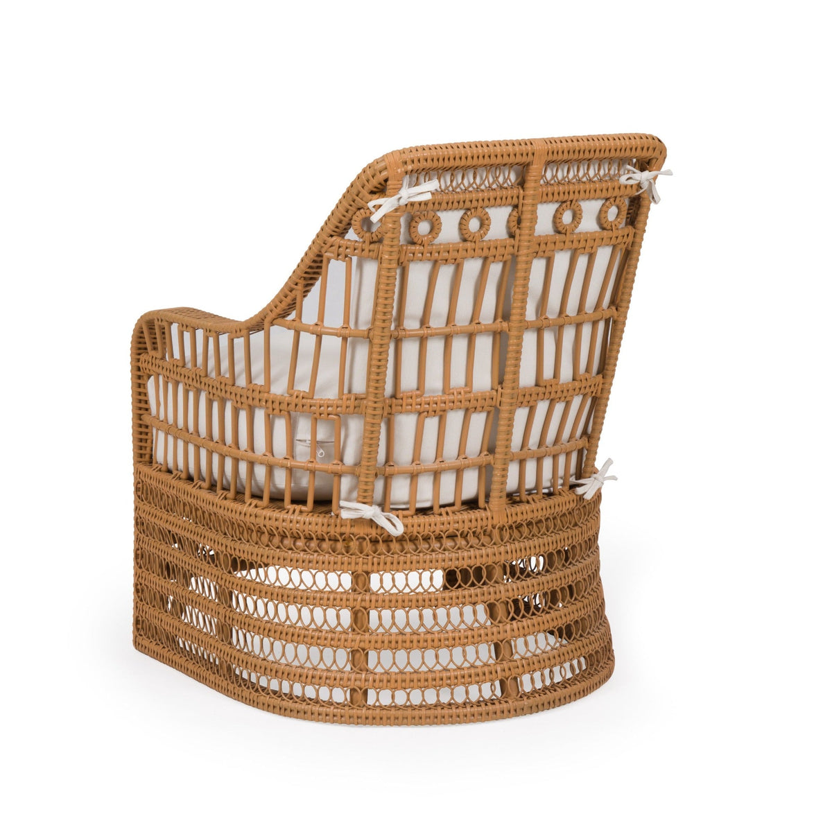 Wicker Carolina Dining Chair with cushions by Bunny Williams Home