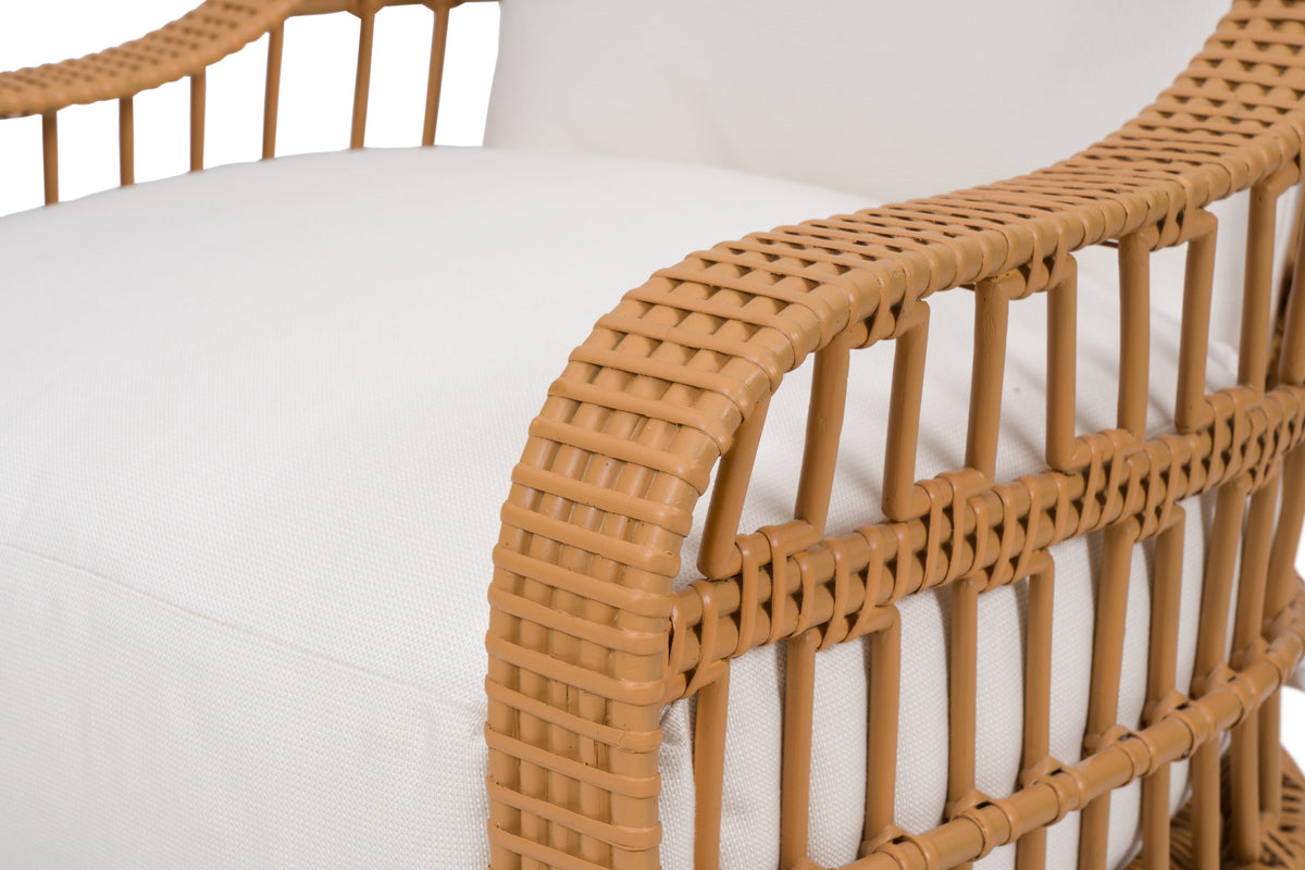 Wicker Carolina Dining Chair with cushions by Bunny Williams Home