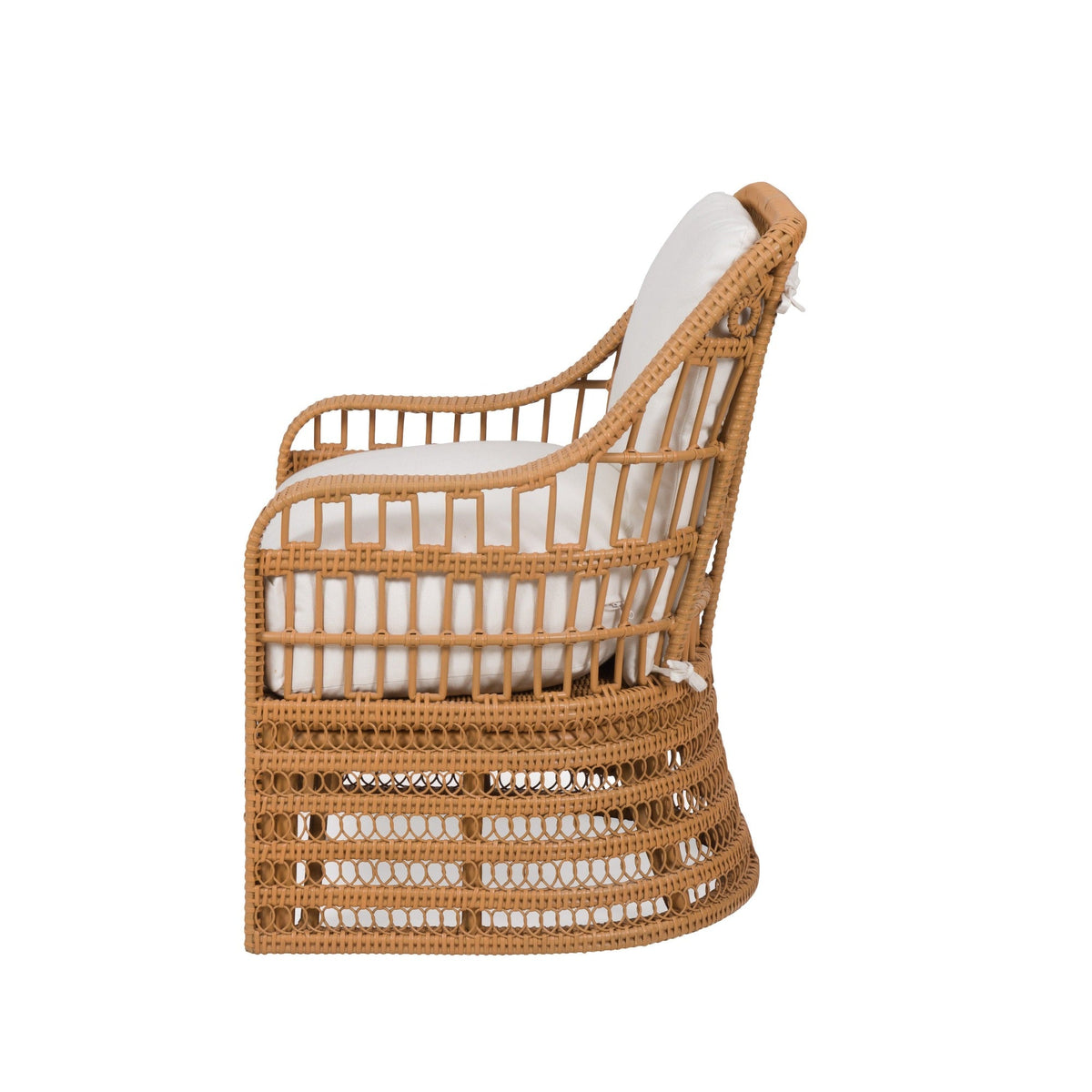 Wicker Carolina Dining Chair with cushions by Bunny Williams Home