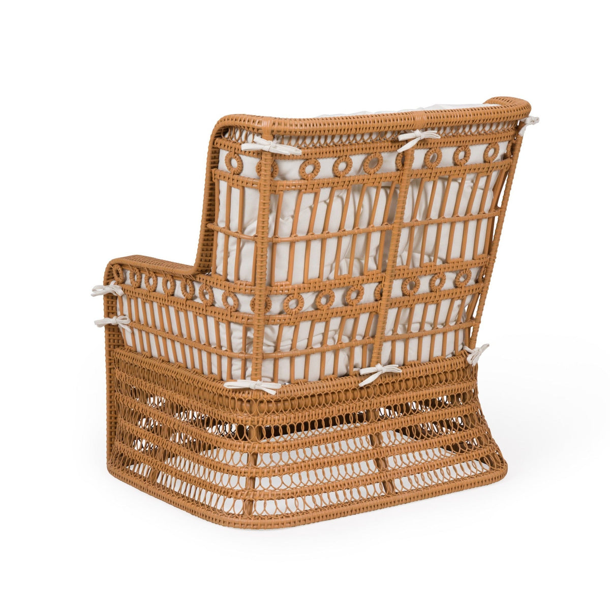 Wicker Kinley Armchair with cushions by Bunny Williams Home