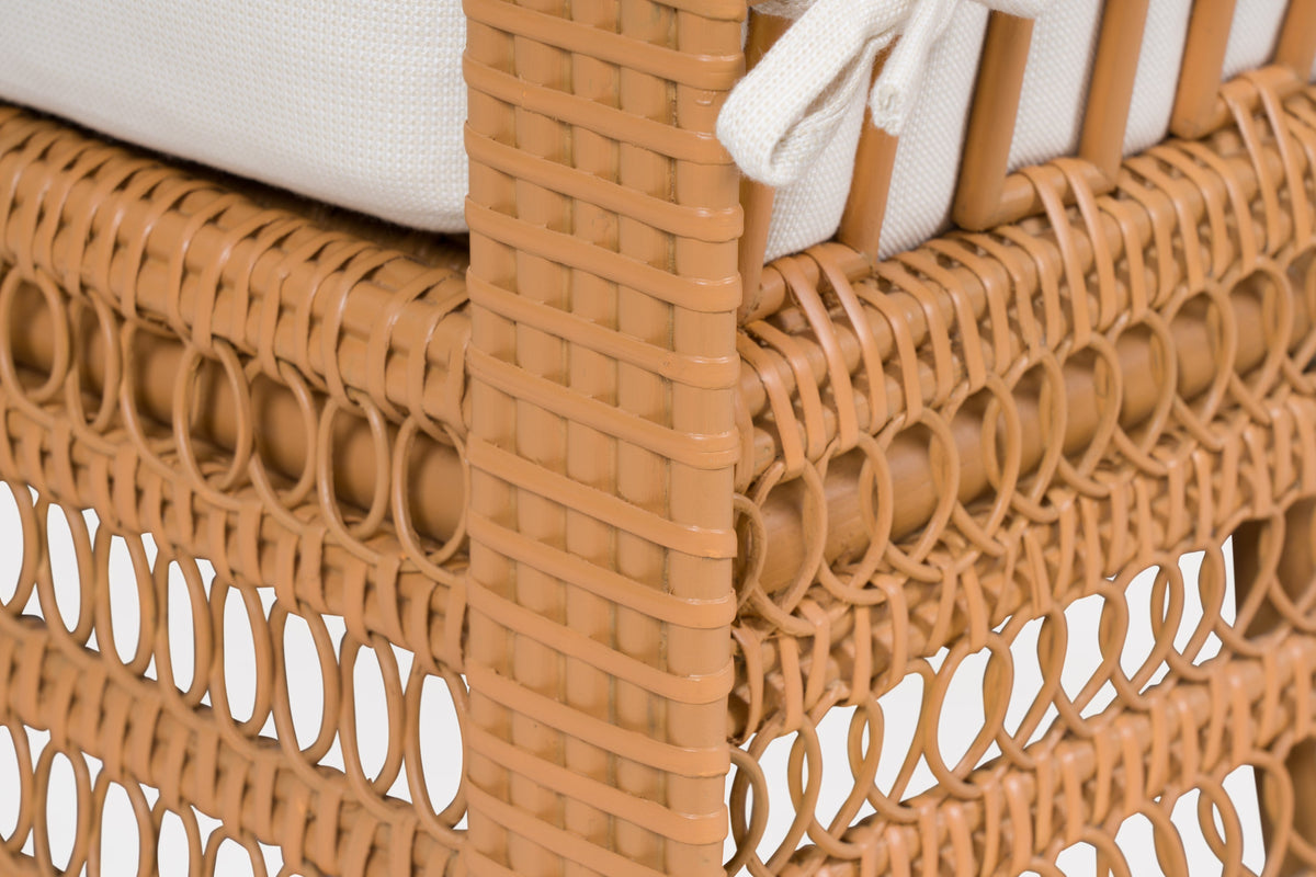 Wicker Kinley Armchair with cushions by Bunny Williams Home