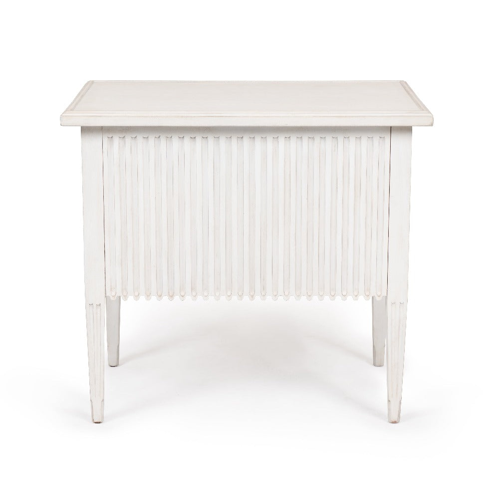 Aldo Chest with a classic white-washed painted finish
