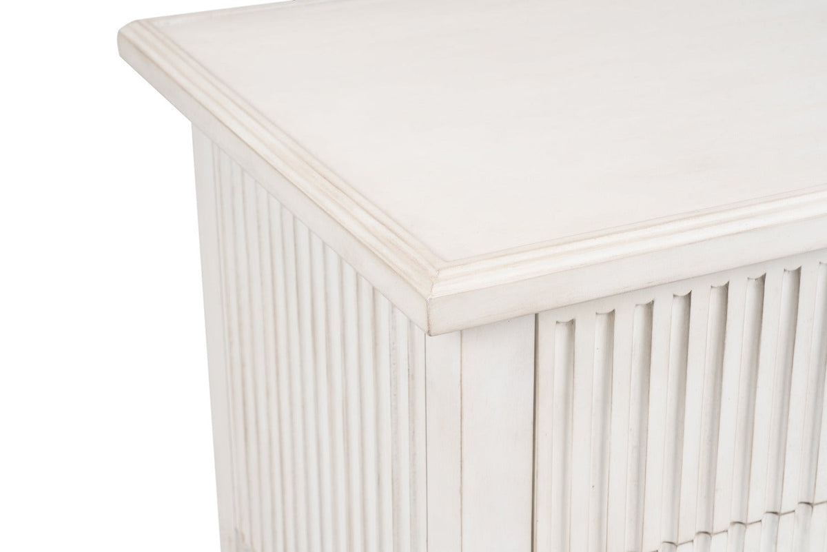 Aldo Chest with a classic white-washed painted finish