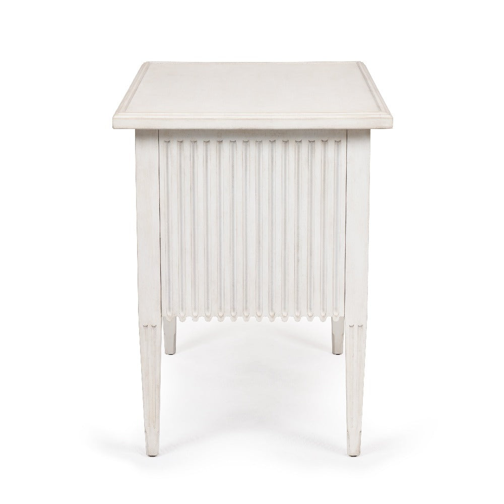 Aldo Chest with a classic white-washed painted finish