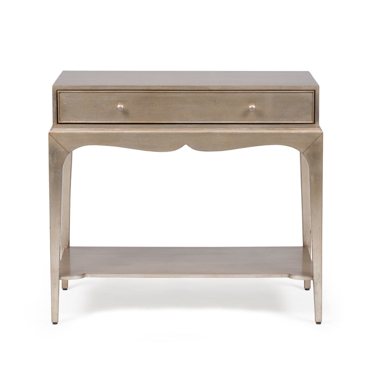 Isabella Side Table in silver by Bunny Williams Home