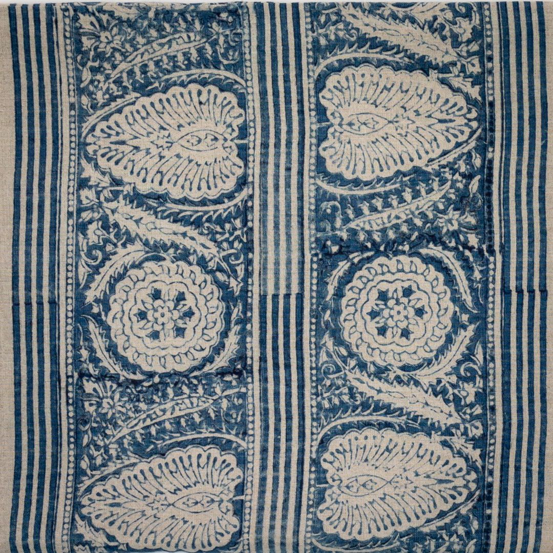 Istanbul Border | AL - Indigo on Natural