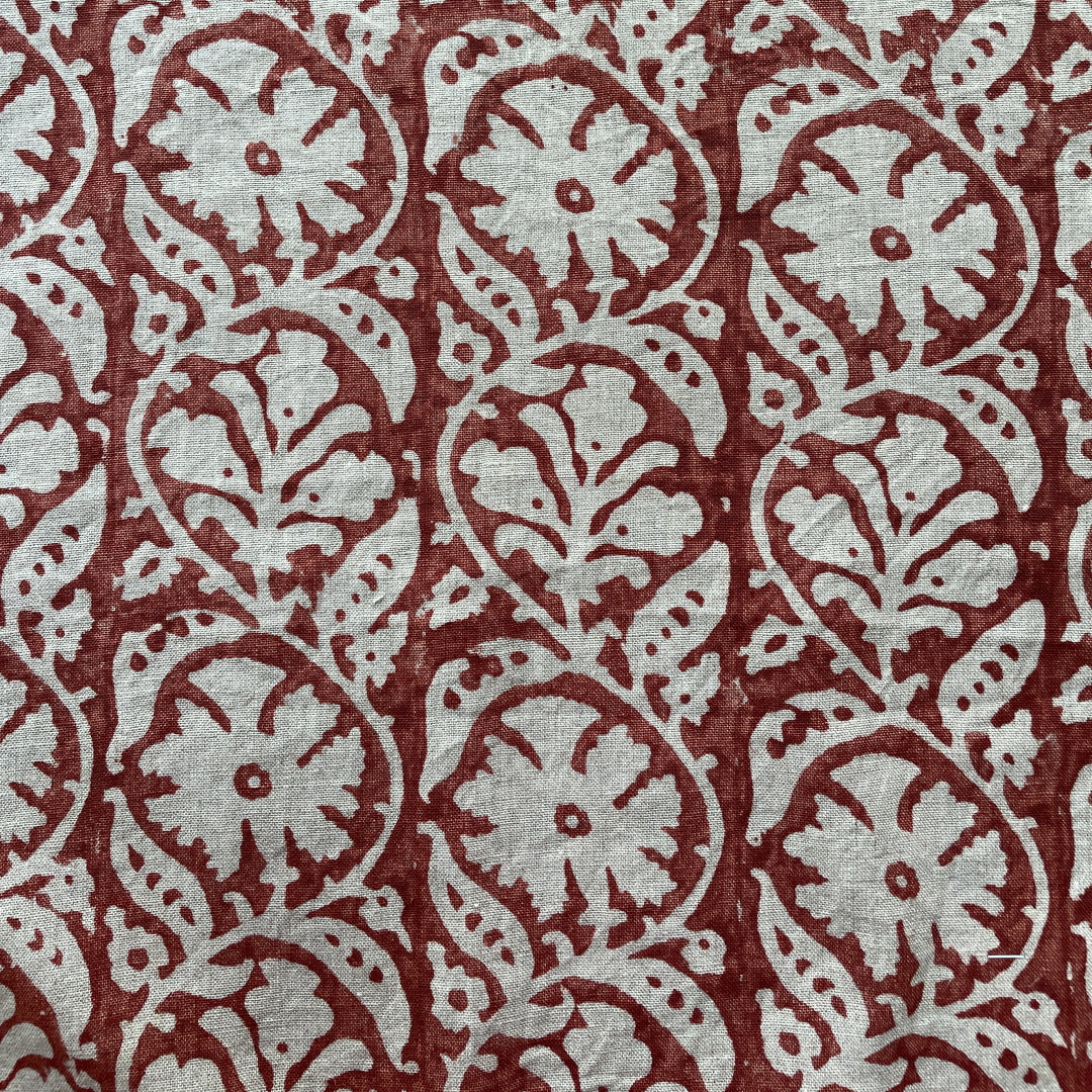 Madhurai | AL - Brick Red on Natural
