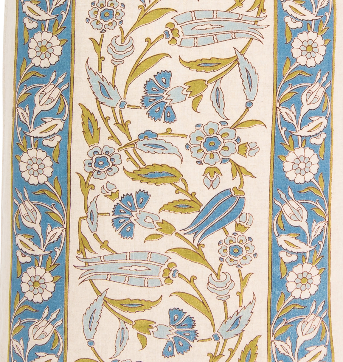 Peshawar | AL - Cornflower Blue/Sky Blue/Sage on Natural