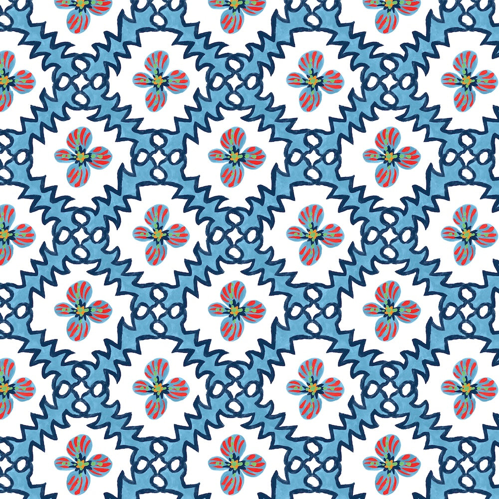 Paloma WP | AS - Blue on Red