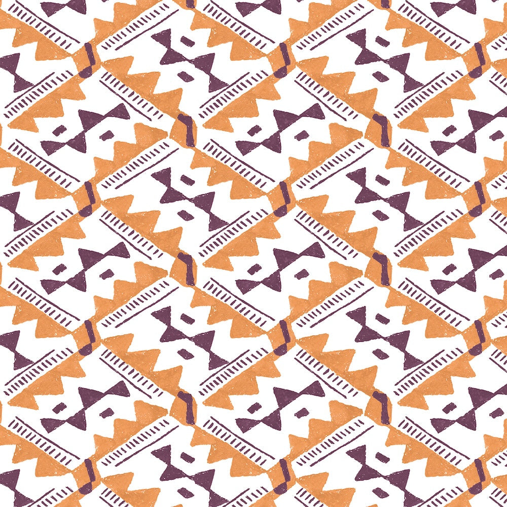Safi WP | AS - Plum on Orange