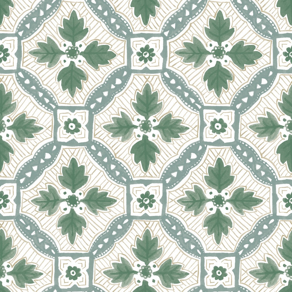 Camona | AS - Green / Taupe/ Turquoise
