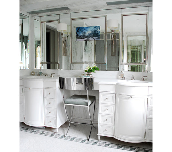 Bathroom chairs for vanity discount