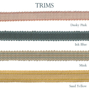 24 Inch Gathered Tussar Silk Shade With Trim | NUS