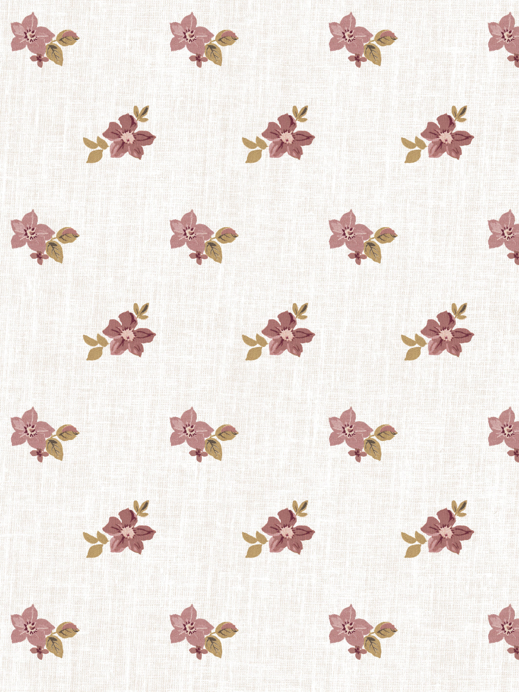 Anna Floral WP | NT - Mustard Pink