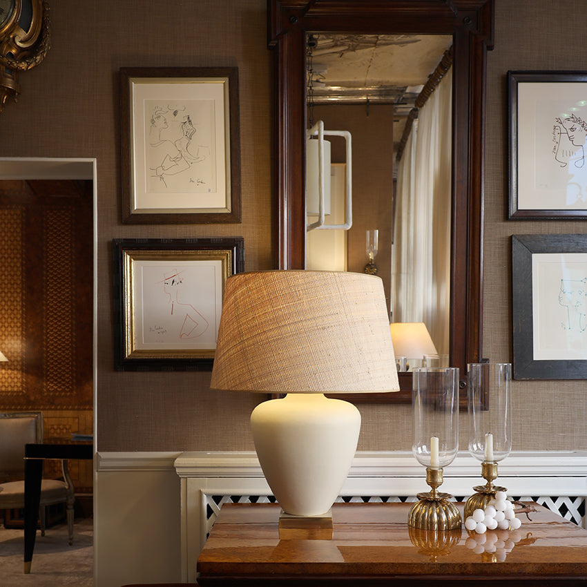 Philip Table Lamp - White