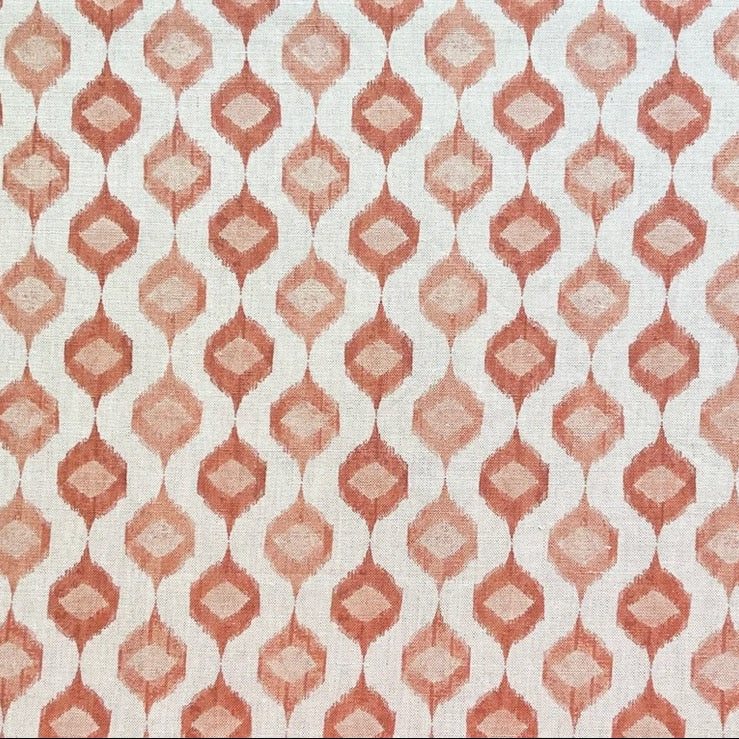 Ikat Lozenge (Oatmeal) | BT - Coral