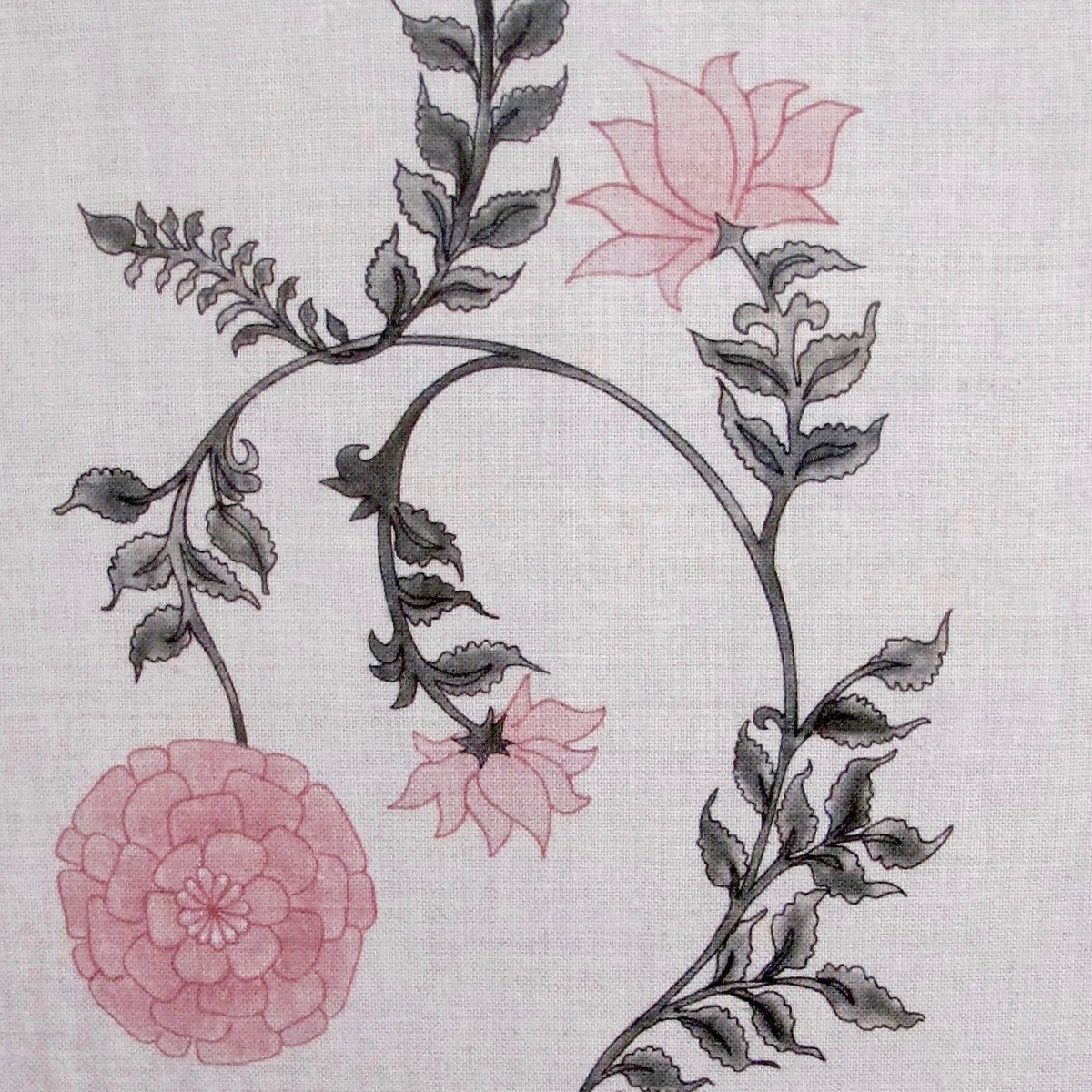 Poppy Stripe (Oatmeal) | BT - Pink