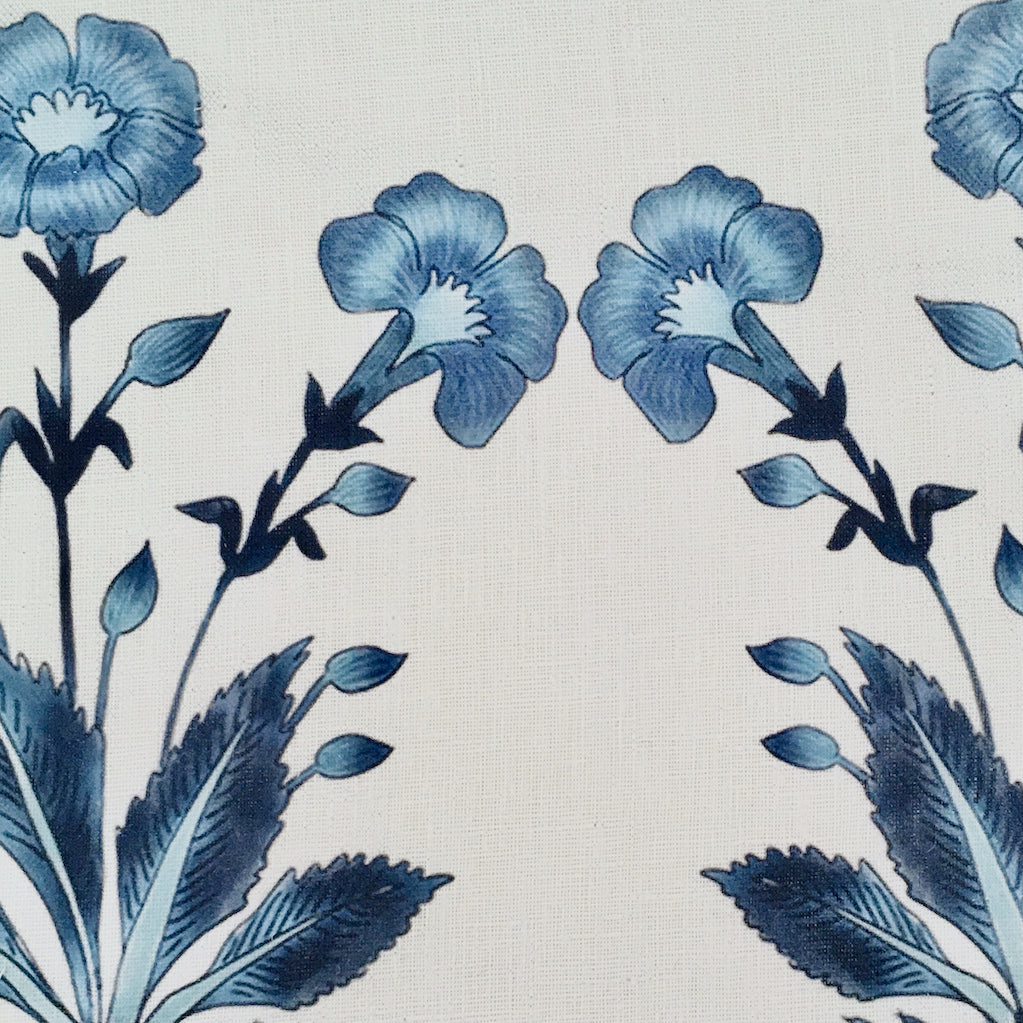 Mughal Floral Stripe  (Oyster) | BT - Indigo