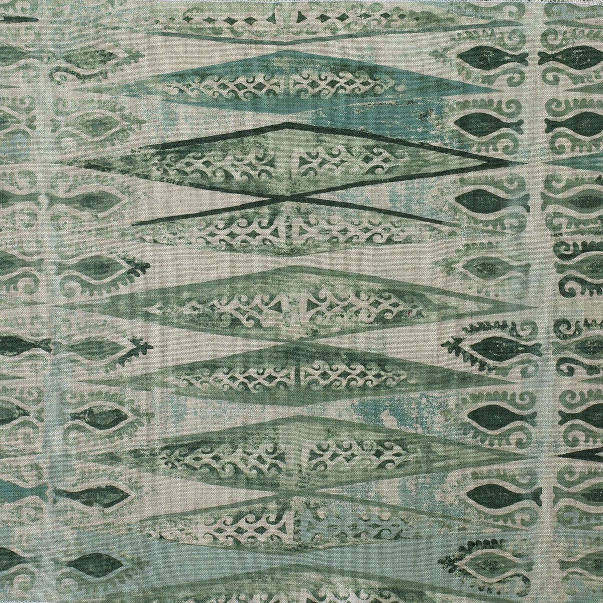 Zig Zag Mini (Oatmeal) | BT - Sea Green