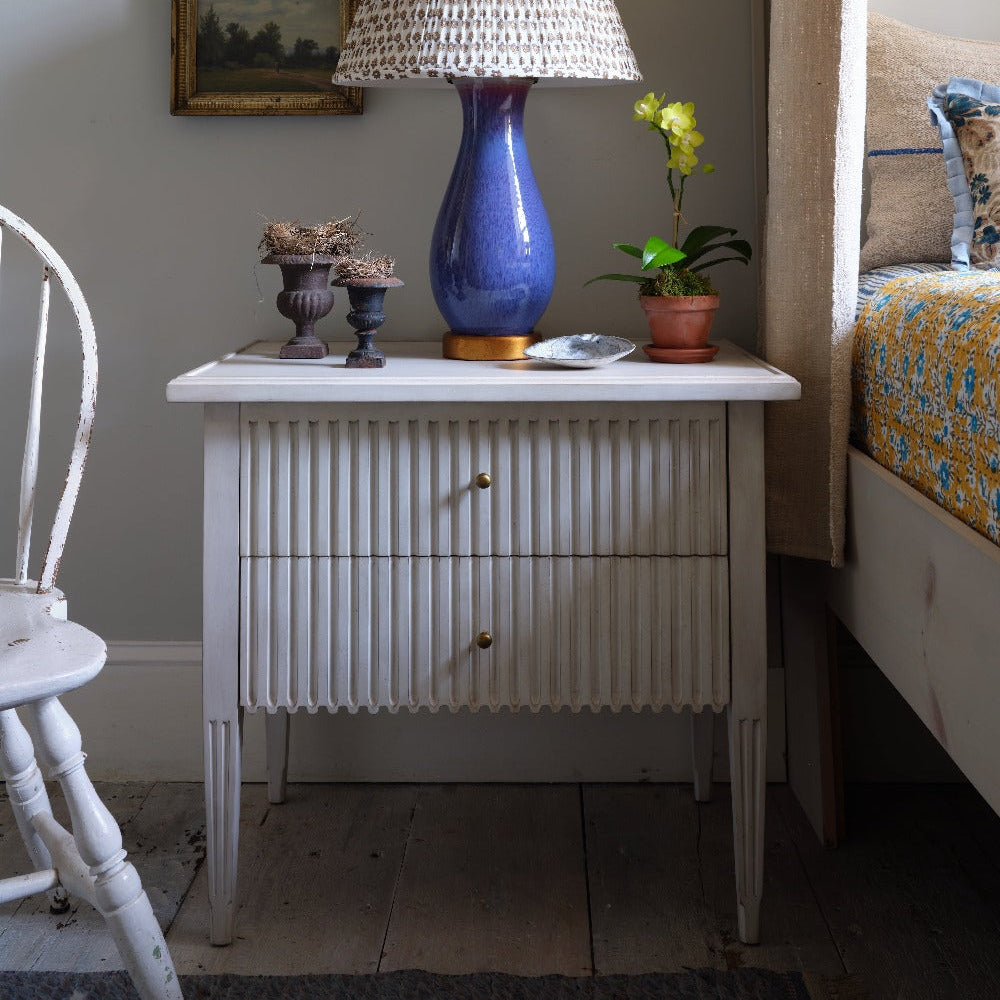 Aldo Chest with a classic white-washed painted finish