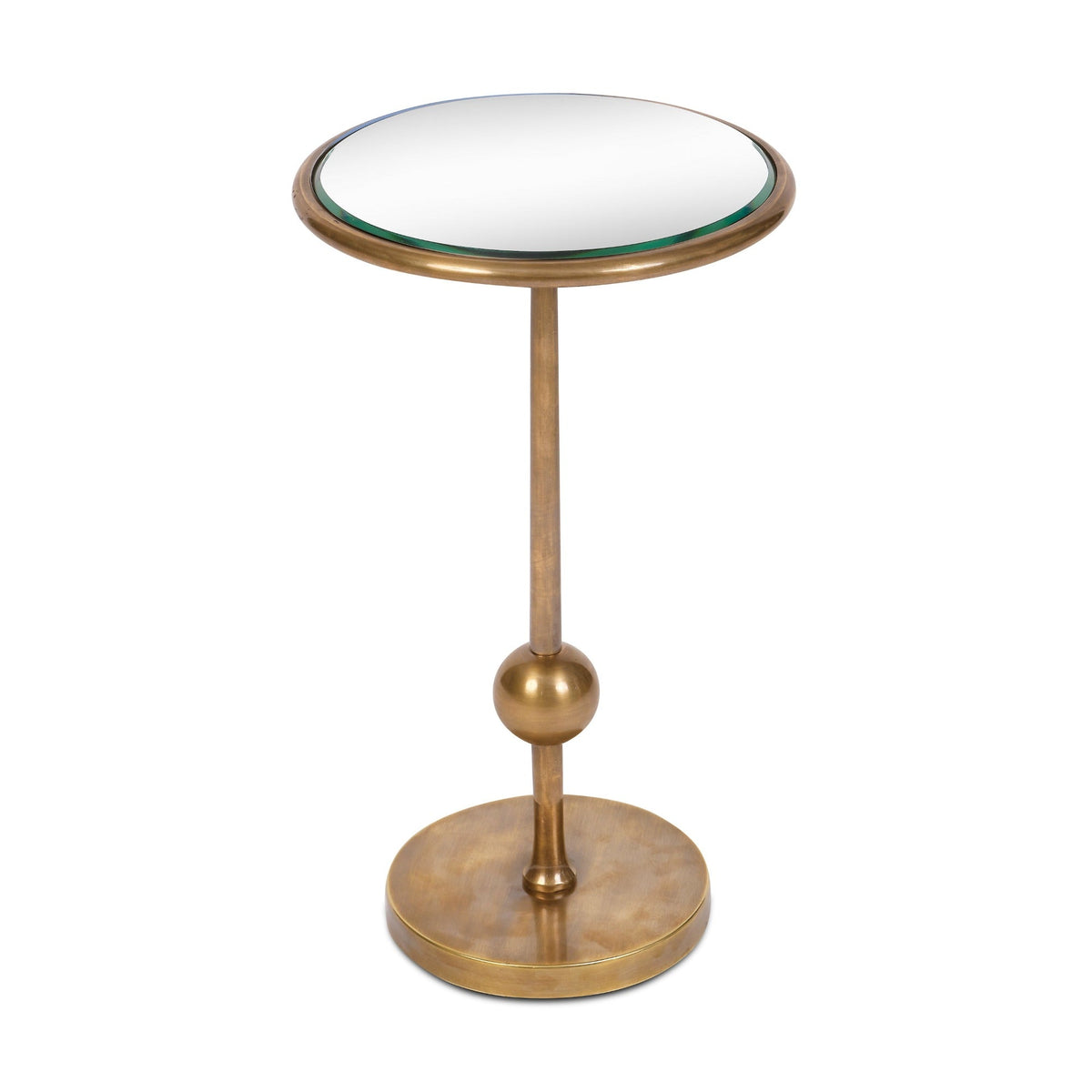 Burke Drinks Table with a silver mirror top by Bunny Williams Home