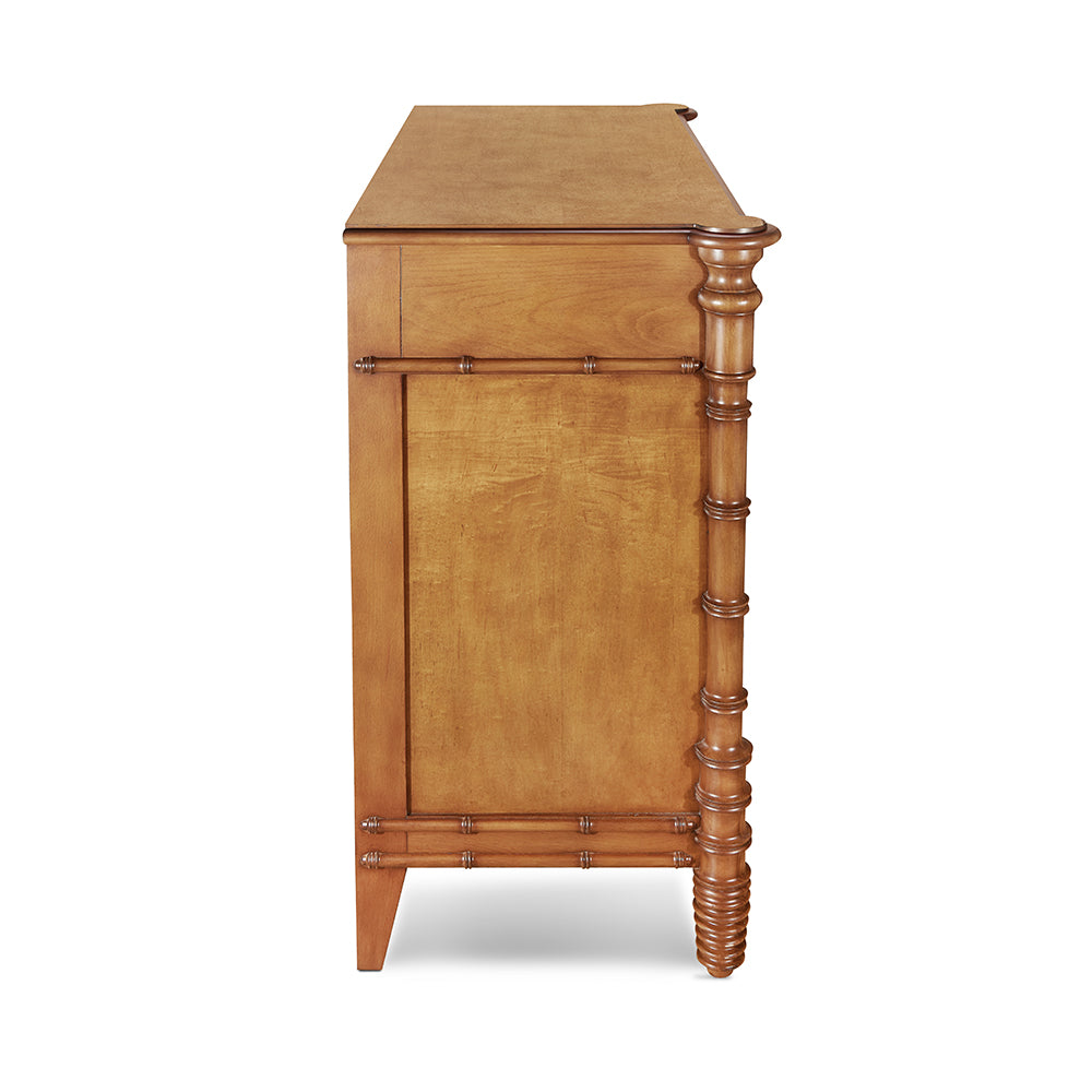 Bamboo chest with four drawers