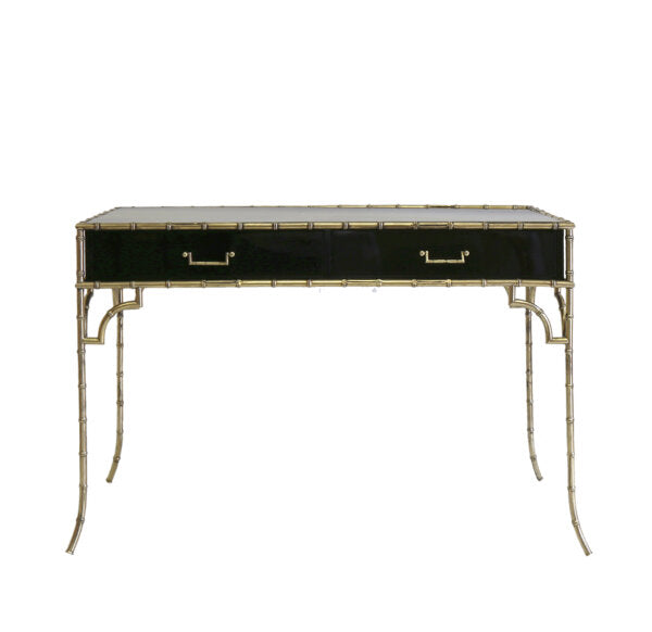 Faux Bamboo Desk - Black | PMC