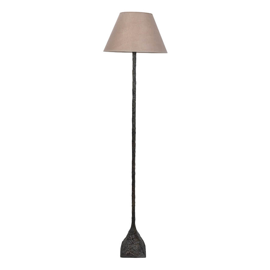 Bronze Square Base Floor Lamp