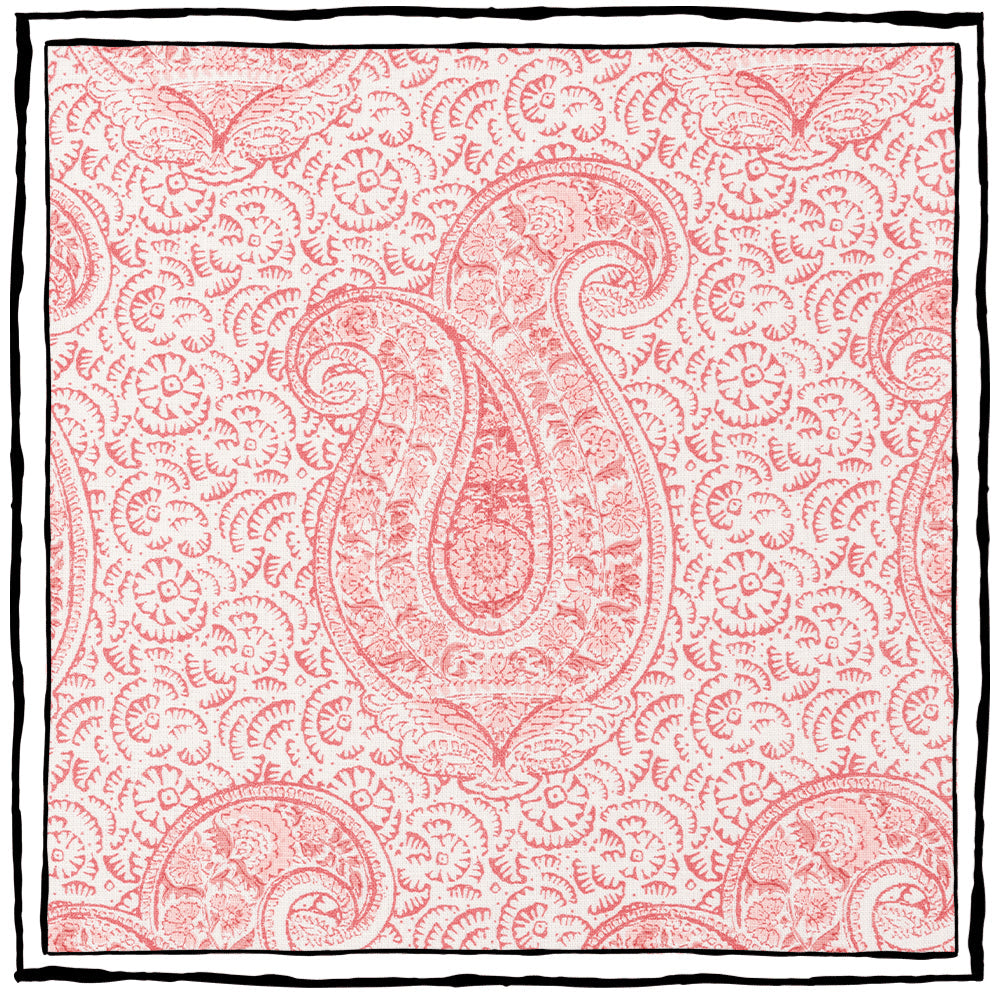 Jaipur Paisley | CB - Coral & Salmon