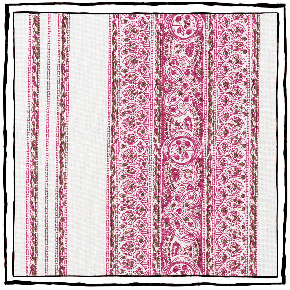 Jaipur Stripe | CB - Cerise & Sable