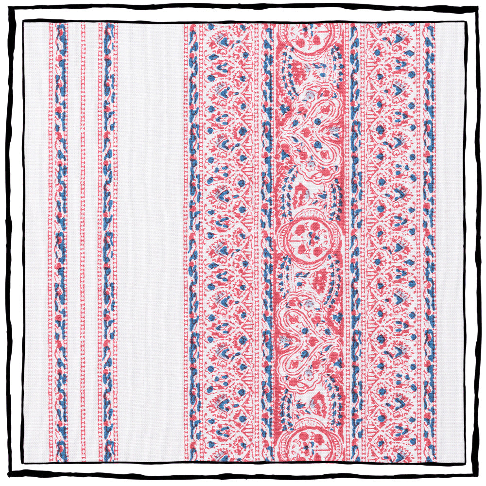 Jaipur Stripe | CB - Coral & French