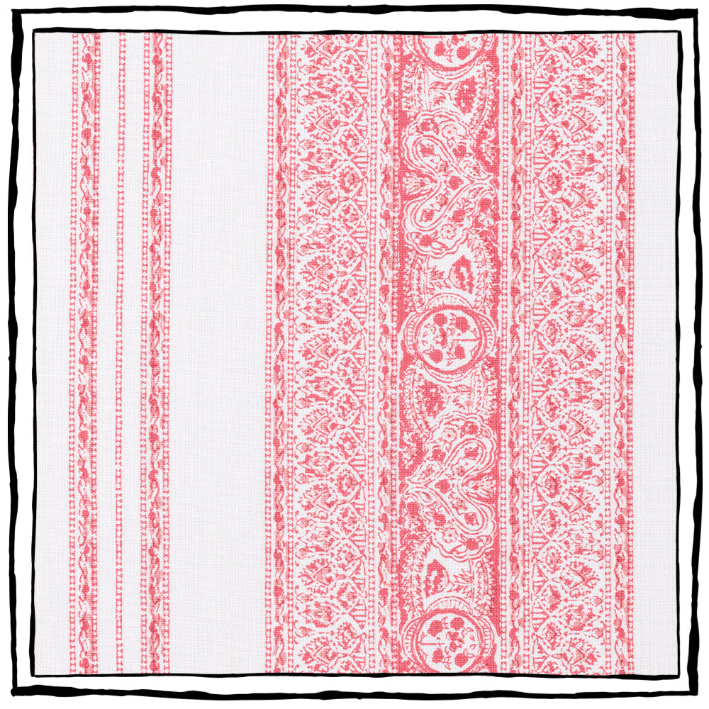 Jaipur Stripe | CB - Coral & Salmon