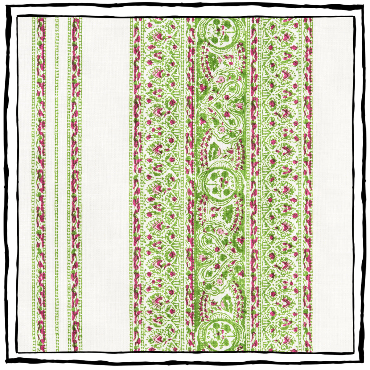 Jaipur Stripe | CB - Tennis & Cerise